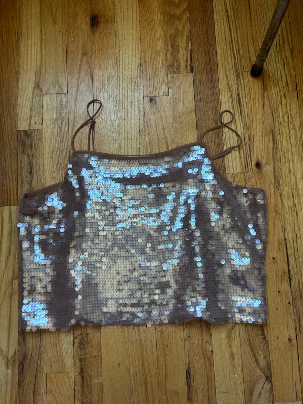 NWT Sequin Square-Neck Cami - Picture 7 of 9